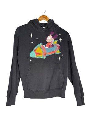 Disney Parks Play In The Park Astro Orbiter Mickey Mouse Rocket Hoodie Black XS